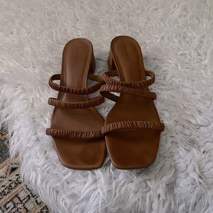 Ref Assunta strappy mule - block heel square toe